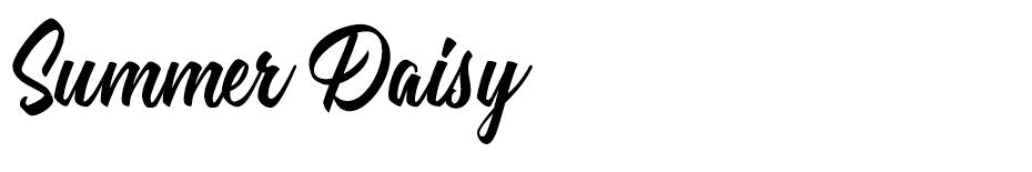 Summer Daisy font